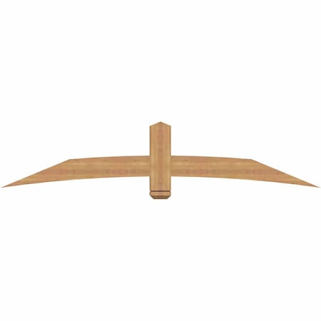 Ekena Millwork Bellingham Timber Gable Bracket, Western Red Cedar, 84"W x 17"H x 3 1/2"D x 5 1/2"F, 5/12 Pitch GBW084X17X0406BEL00SWR